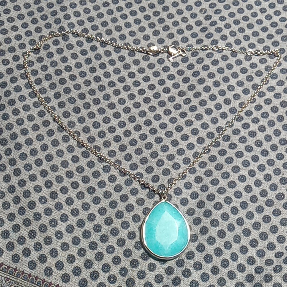 Fossil semi precious  stone necklace